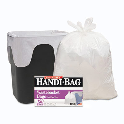 HANDI-BAG WHITE WASTE LINER